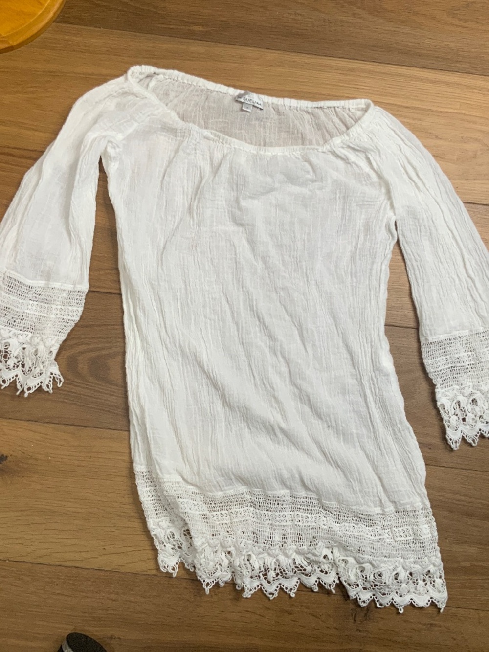 Miguelina Women’s Swim Coverup White Size M